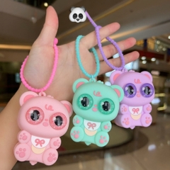 Móc Khóa Gấu Xanh - Dây móc dài : 8cm - Mô Hình Cao : 7.3cm - Nặng 50gram - Bọc Túi K74-T5-S1