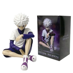 Mô Hình Hunter x Hunter Killua Zoldyck cdáng ngồi Cao 10.5cm - nặng 150gram - Figure Hunter x Hunter - Có Hộp màu - K61-T3-S2