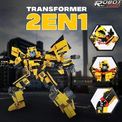 Đồ Chơi Lắp Ghép Autobot Bumblebee Vàng 2 in 1 - 527 hạt - Full Box - SKU : LG-67061