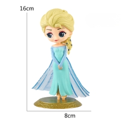 Mô Hình Công Chúa váy xanh tóc vàng - Cao : 16cm Nặng 150gram - No Box  - K19-T1-S5