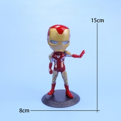 Mô Hình Iron Man Đeo Mặt Nạ Dáng Đứng Giơ Tay – Cao 15cm – Nặng 200gram – Figure Siêu Anh Hùng Marvel – No Box  - K17-T2-S7