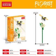 Bộ lắp ghép Hoa & côn trùng 107pcs. SKU: LG-9127-4 ( VAT 001-06-11 ) - K129-T1-S4