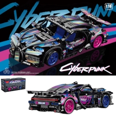 Đồ Chơi Lắp Ghép Lego Xe Bugatii chiron Màu Đen Hồng - 473 hạt - Full Box - Sku : LG-40-01 - K54-T3-S6