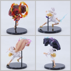 Mô hình OnePiece bộ 4 trạng thái luffy chiến đấu- Cao 9-14cm - nặng 500gram - Phụ kiện : Đế - Figure One Piece - No Box - N3-K42-T3-S3