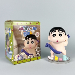 Mô Hình Shin bút chì đi tắm - Cao 13cm - nặng 300gram - Figure Cậu Bé Bút Chì - Hộp Màu - K30-T1-S1