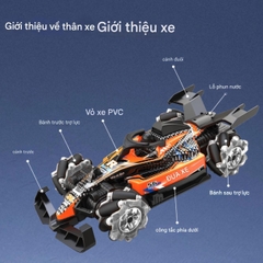 Đồ Chơi Xe Ô tô Điều Khiển Từ Xa 12 Kênh Double Spray Racing Car with Light And Music- SKU: DK-HX8620 ( VAT 009-02-150 )