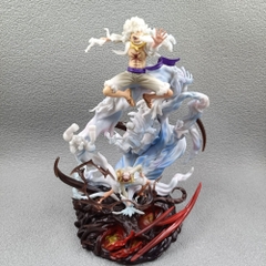 Mô Hình OnePiece luffy gear 5 Trạng thái chiến đấu và đấm đất siêu ngầu cao 23cm nặng 830g , Figure OnePiece - Full Box - N1-K34-T5-S2