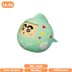 Móc Khoá mô hình shin đổi mặt cosplay cá xanh- cao : 6.3cm - rộng : 6.1cm - figure shin - No Box - n3-k18-t4-s2