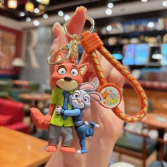 Móc Khóa Nick Wilde và Judy Hopps Zootopia ôm nhau - Dài 8.5cm , Rộng 4.5cm - Nặng 50gram - SKU: moc290e - (Vat: 88223-7) - K76-T4-S6