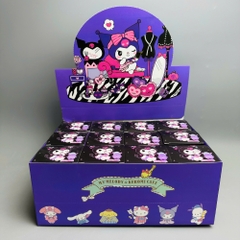 Vỏ Hộp mù 12 Kuromi màu tím - blind box - cao : 10cm ngang : 29cm - figure kuromi N3
