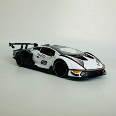 Mô Hình xe lambogini trắng đua tỉ lệ 1:24 Hợp kim có thể mở cửa - bánh sau chạy cót - Dài 22cm - cao 5.5cm - nặng 800gram - Figure Oto - FULL BOX : box màu - SKU : oto404 - n3-k8-t5-s1