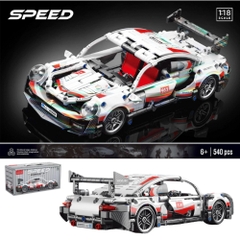 Đồ Chơi Lắp Ghép Lego Xe Porsche màu trắng  - 540 hạt - Full Box - Sku : LG-40-03 - K54-T4-S4