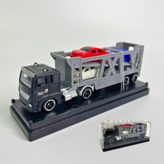 Mô Hình Xe Chở Xe Màu Xám 1:64 Hợp kim - Dài 12.5cm - Cao 5cm - Rộng : 2.7cm - nặng : 200gram - Hộp Nhựa Trong SKU : oto513a