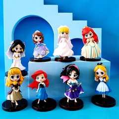 Mô Hình búp bê bộ 8 công chúa - Cao 8.5cm - nặng 300gram - Figure Búp Bê Công Chúa - No box -  N3-K34-T3-S2