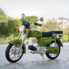 Mô Hình Xe honda CD50 xanh lá tỉ lệ 1:10 Hợp kim - bánh sau chạy cót - Dài 20cm - rộng 9cm - cao 12cm - nặng : 200gram - FULL BOX : box màu SKU : oto478c- K63-T5-S7