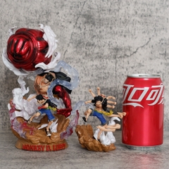 Mô Hình OnePiece bộ 3 luffy gear 4 trạng thái chiến đấu - cao 21cm - nặng 800gram - Figure One Piece - Hộp Màu -  N1-K44-T5-S2