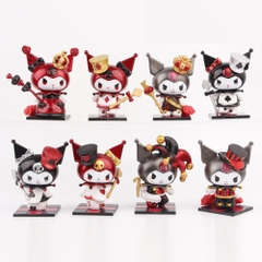 Mô hình kuromi Bộ 8 Melody Gemini Pudding Dog Cinnamon Dog Kuromi có đế Bản Blind Box - cao 8cm - Nặng 200gram - Bọc Túi - Hộp Màu - N3-K36-T2-S2
