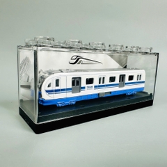 Mô Hình tàu hoả Trắng 1:64 Hợp kim - Dài 12.5cm - Cao 5cm - Rộng : 4.5cm - nặng : 300gram - Hộp Nhựa Trong SKU : oto464b - ( VAT :  003-06-20 )