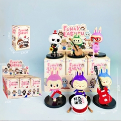 bộ 6 labubu nghệ sĩ siêu dễ thương , blind box - Cao 8-10cm - Nặng 370gram - Bọc Túi - Hộp Màu - K33-T2-S8