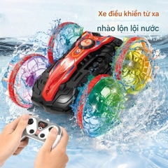 ( Màu Ngẫu Nhiên ) Đồ Chơi xe đua điều khiển từ xa nhào lộn và lội nước - Có Điều Khiển - Có LED - Dài 15.7cm - rộng 17.3cm - cao 8cm - nặng : 600gram - FULL BOX . SKU : DK-7723-1 - K55-T3-S1