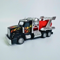 Mô Hình Xe công phản lực đầu đen Hợp kim - bánh sau chạy cót - tạo khói - Dài 17cm - rộng 5.5cm - cao 6.5cm - nặng : 300gram - FULL BOX : box màu SKU : oto536a - K53-T4-S1