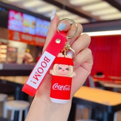 Móc Khóa labubu vàng nhắm mắt cocacola siêu dễ thương . Dây móc dài : 10cm - Mô Hình Cao : 6cm- Nặng 50gram K77-T7-S2