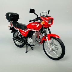 Mô Hình xe máy SUZUKI đỏ 1:12 Hợp kim - Có tiếng - đèn pha sáng - Dài 18cm - rộng 6cm - cao 10cm - nặng ~ 500gram - FULL BOX : box màu SKU : oto458 - K66-T5-S11