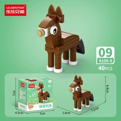 Combo 5 Bộ Lắp Ghép Mô Hình Động Vật 40pcs. SKU: LG-9109-9 ( VAT 001-C5-11 ) - K135-T2-S9