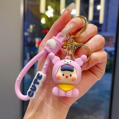 Móc khóa chó hồng - dây dài 11cm mô hình cao 6cm - nặng : 50gram - SKU: moc196 - (Vat: MK001) -  K79-T5-S1