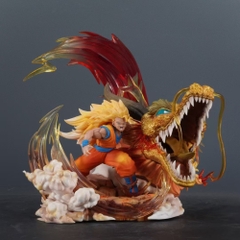 Mô hình DragonBall SonGoku SSJ3 trạng thái chiến đấu - Cao 22cm -nặng 2000gram - Dragon Ball - Full Box - N5