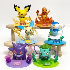 Mô Hình POKEMON Bộ 6 Pokemon có đế bản A - Cao 7-10cm - Nặng 700gram - Pokemon - Hộp Màu - K28-T1-S4