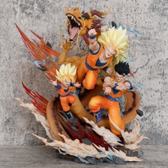 Mô hình DragonBall SonGoku Gohan Goten trạng thái chiến đấu - Cao 28cm -nặng 1500gram - Dragon Ball - Full Box N1-K37-T3-S8