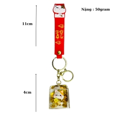 móc khóa mèo thần tài mở mắt - Dây móc dài : 11cm - Mô Hình Cao : 4cm - Nặng : 50gram - No Box : bọc túi OPP