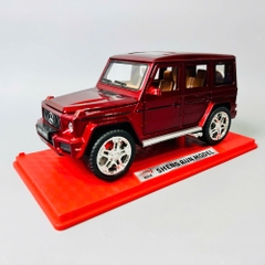 Mô Hình Xe G63 Đỏ tỉ lệ 1:24 Hợp kim có thể mở cửa - Âm thanh Đèn - Dài 22cm - rộng 10cm - cao 9.3cm - nặng : 800gram - FULL BOX : box màu SKU : oto473l - K55-T3-S8