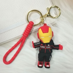móc khóa người sắt Ironman mặc áo  - dây dài 9.5cm mô hình cao 8.5cm - nặng : 50gram - no box N3-k16-T2-S1
