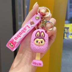 Móc Khóa labubu Que Kem tím . Dây móc dài : 10cm - Mô Hình Cao : 8cm - Nặng 50gram - K75-T6-S2