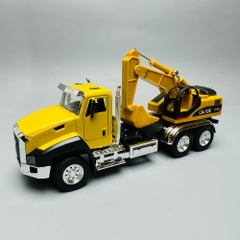 Mô Hình Xe Máy Xúc tỉ lệ 1:50 Hợp kim có thể mở cửa - bánh sau chạy cót - Dài 17cm - rộng 5cm - cao 8.5cm - nặng : 200gram - FULL BOX : box màu SKU : oto116 - n3-k9-t3-s4