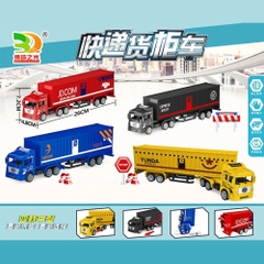 Đồ Chơi Trẻ Em bộ 2 xe contener - Dài 25cm - 1 Túi Có 2 Xe 2 màu - nặng 180gram - Bọc Túi - SKU : DC2