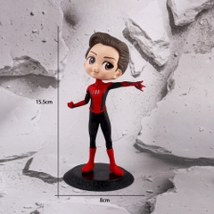 Mô Hình Spider-Man Tháo Mặt Nạ Dáng Đứng – Cao 15.5cm – Nặng 200gram – Figure Siêu Anh Hùng Marvel – No Box  - K17-T2-S3