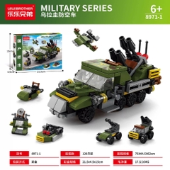 Đồ Chơi Lắp Ghép Lego Xe Tăng Xanh Chở Tên Lửa (6 IN 1) - 138 hạt - Full Box - Sku : LG-8971-1 ( VAT 001-22-11 ) - K85-T2-S1