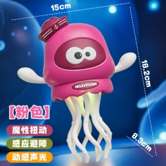 Đồ Chơi Trẻ Em mực to nhảy múa màu hồng chạy pin chân sạc tyce - Cao 18cm - Nặng 300gram - Hộp Màu - ht28 K75-T5-S11-S12