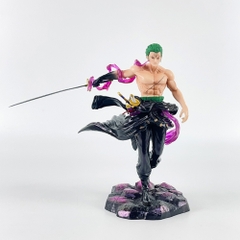Mô Hình One Piece Zoro cầm kiếm đầu trần - Cao 20cm - Nặng 500gram - Phụ kiện :  Kiếm - Figure anime One Piece - Bọc Túi Opp - No Box N1-K56-T2-S1