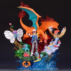 Hàng Cao Cấp -  Mô Hình Satoshi và các pokemon bản cao cấp - Cao : 41cm - Nặng : 5000gram - Figure pokemon - Full Box - N1-K37-T4-S5