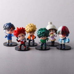 Mô Hình Học Viện Anh Hùng bộ 6 nhân vật - Cao 8-9cm - nặng 300gram - My Hero Academia - No Box - K33-T2-S11
