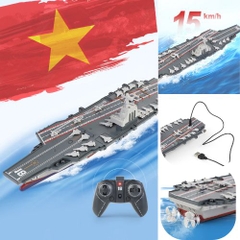 Mô Hình Tàu Chiến Hạm tỉ lệ 1:1000 Nhựa  - Chạy bằng Pin  - Dài 31cm - rộng 9cm - cao 8cm - nặng : 490gram - FULL BOX : box màu SKU : oto476 - K62-T4-S1