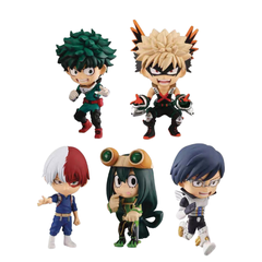 Mô Hình đồ chơi - 5 nhân vật Deku ,Lida Tenya ,Todoroki Shoto ,Bakugo Katsuki ,Asui - Học Viện Siêu Anh Hùng - No Box