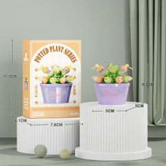 Combo 3 bộ lắp ghép chậu hoa - 69 hạt - Full Box - Sku : LG-W1503-03 ( VAT 001-C3-11 ) - K116-T2-S3