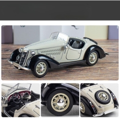 Mô Hình Xe wanderer w25k roadster trắng tỉ lệ 1:32 Hợp kim có thể mở cửa - bánh sau chạy cót - Dài 13.5cm- rộng 5cm - cao 4.5cm - nặng : 139gram - FULL BOX : box màu SKU : oto481c  K70-T2-S3