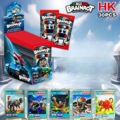 Pack anime Brainrot ( 30 Pack 1 hộp - 1 Pack có 5 thẻ ) - dài 13.5cm - cao 12.5cm - Hộp màu  - K30-T3-S4