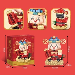 Đồ Chơi Lắp Ghép Lego Ông Thần Tài Đỏ - 354 Hạt - Full Box - Sku : LG-9149 ( VAT 001-27-30 ) K135-T3-S14